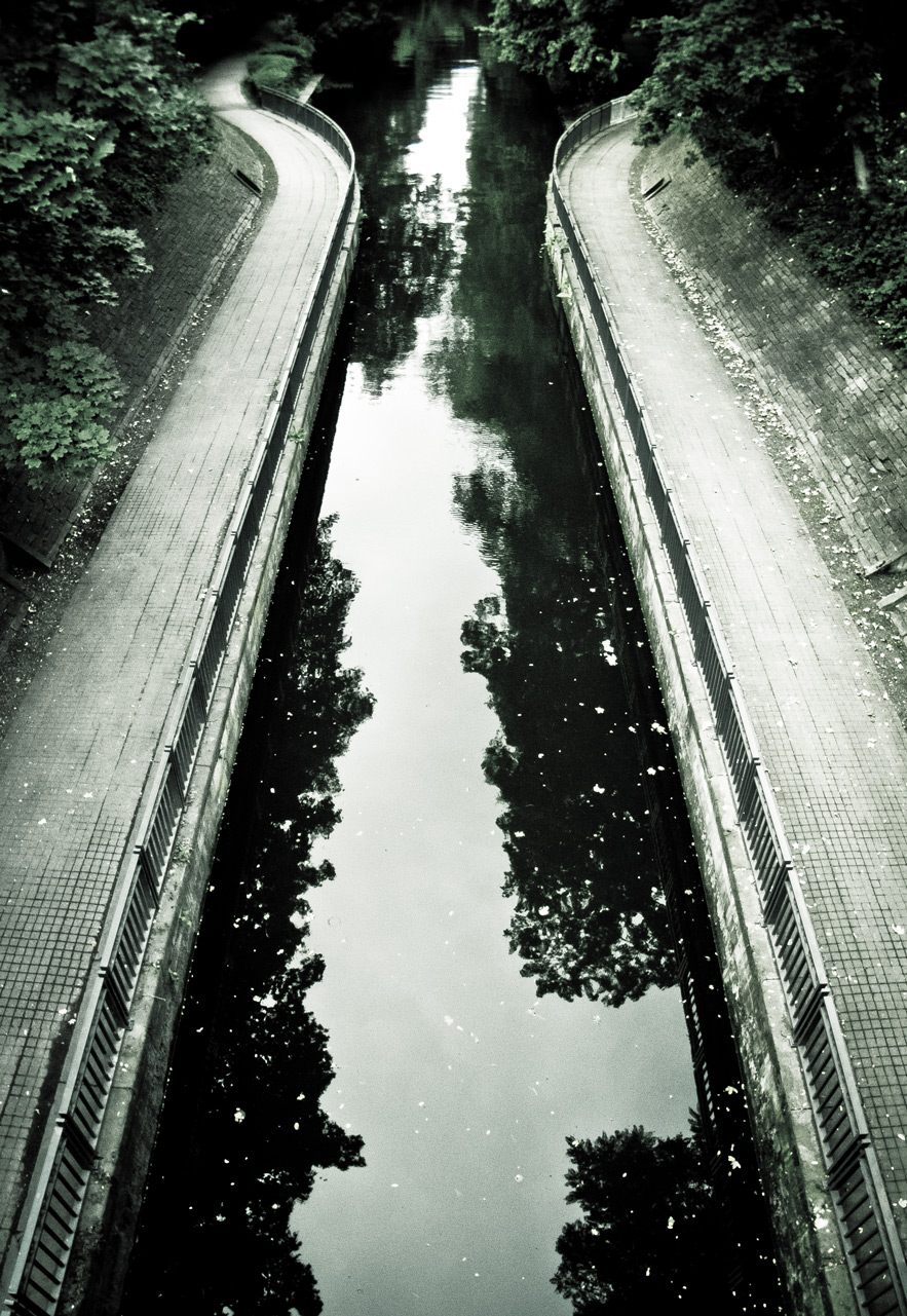 Photo: The small waterway between the trees